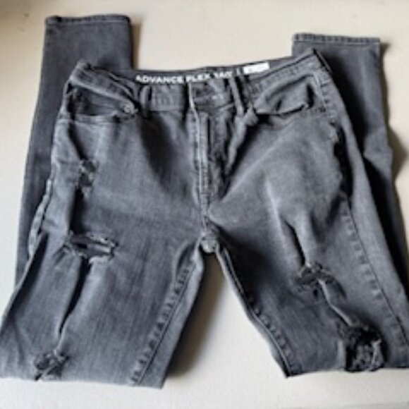 Men's Arizona Jeans, Super Skinny, Blackwashed distressed, 32/34 - Picture 1 of 7